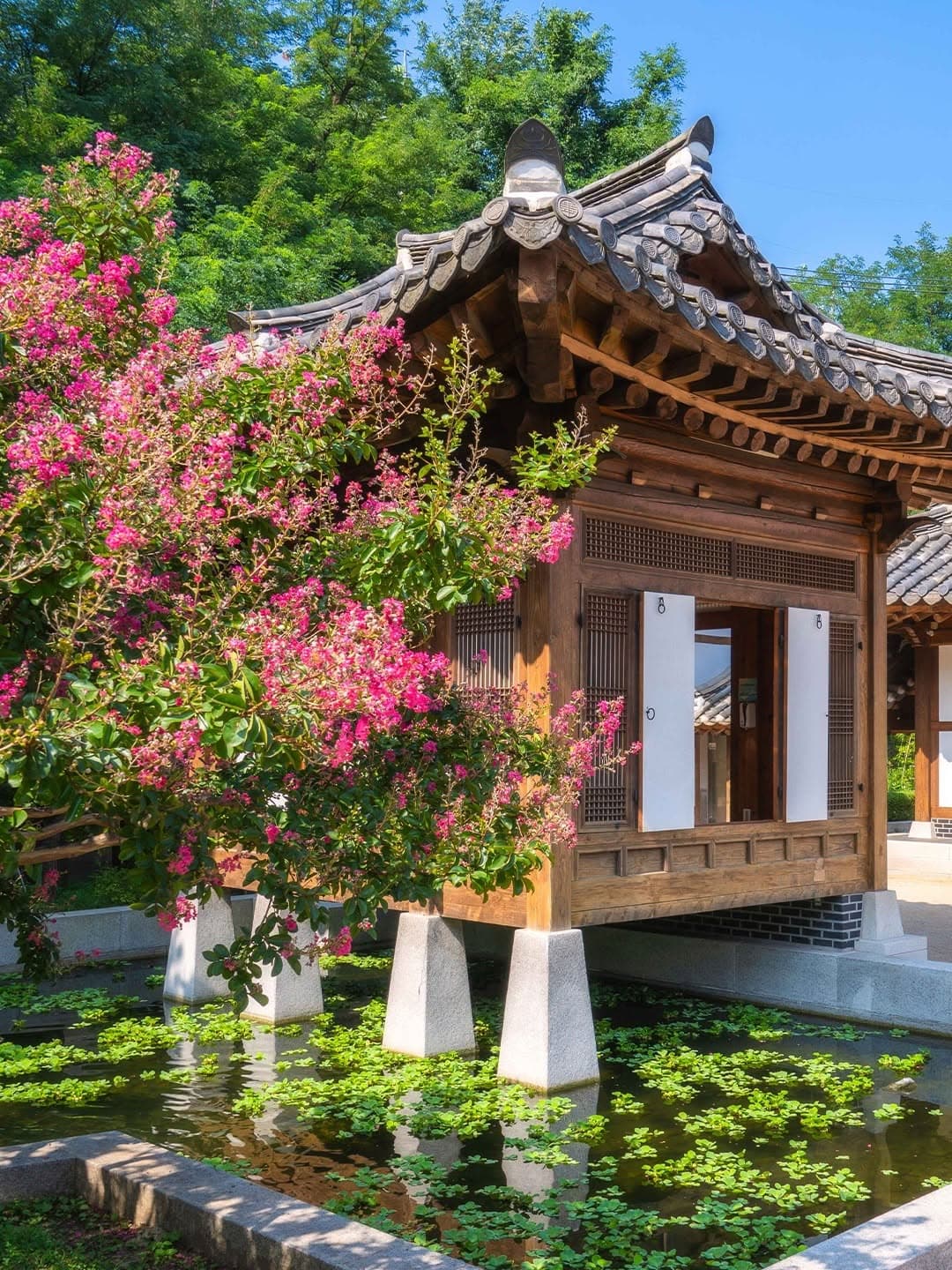 Cheongun Literary Library Near Inwangsan Waterfall