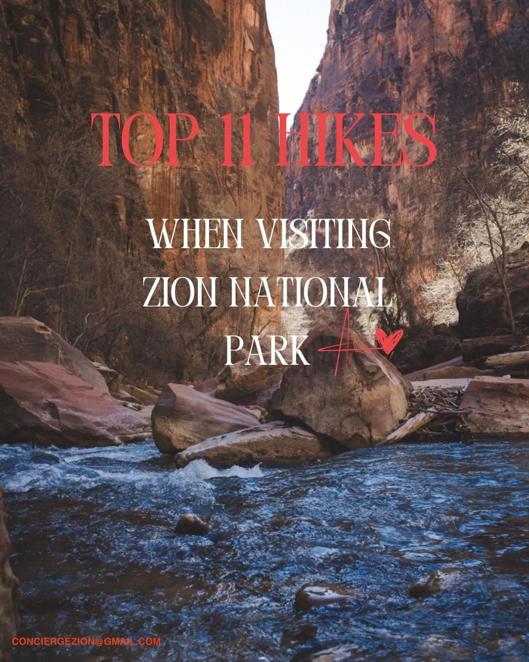 Zion National Park Hiking Trails and Attractions