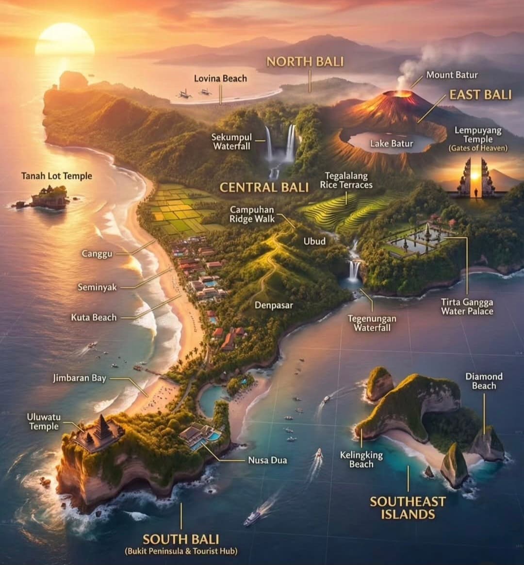 Bali's Top 14 Tourist Destinations
