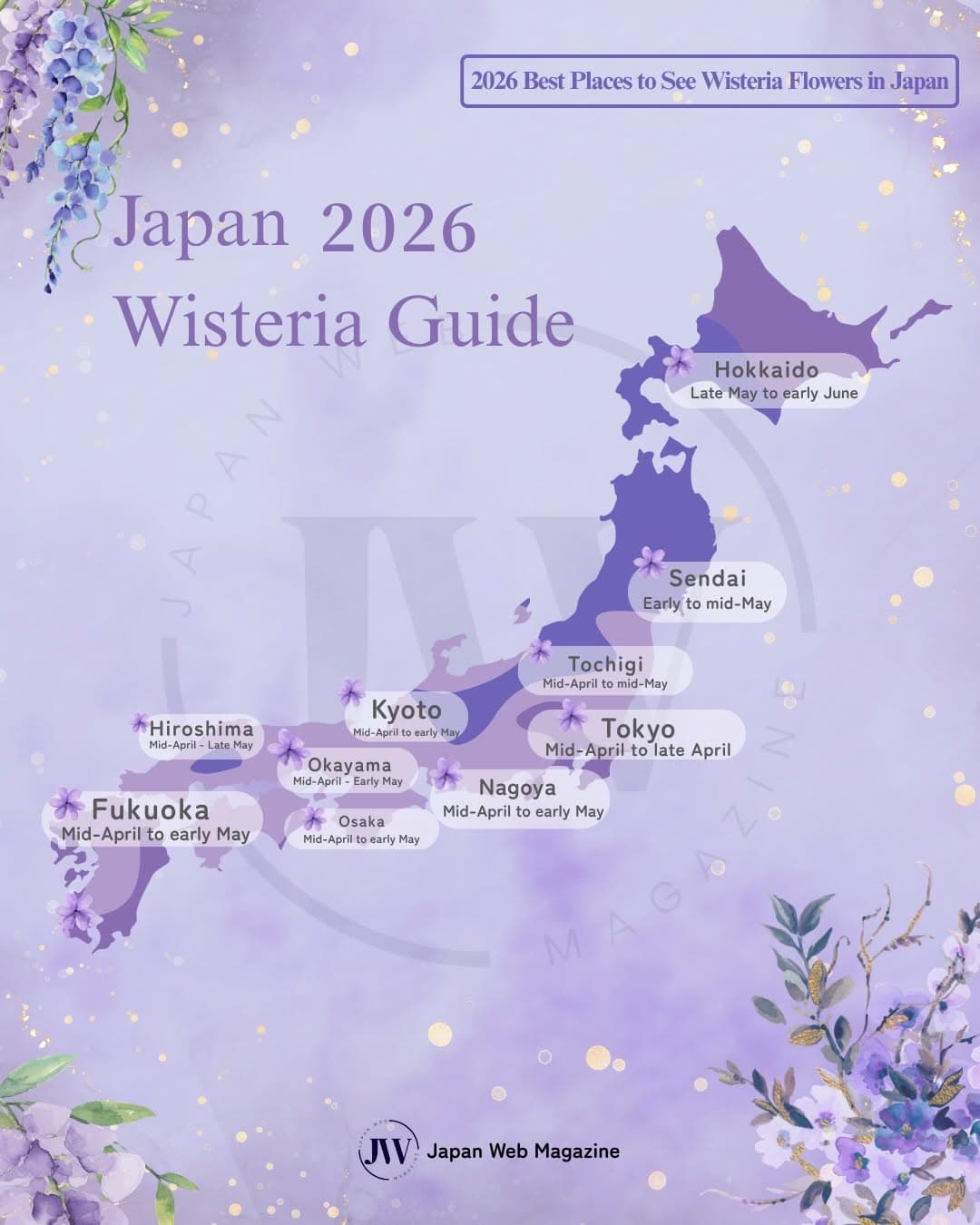 Japanese Wisteria Viewing Spots