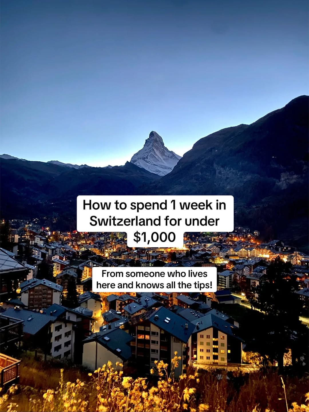 Affordable Week in Switzerland: Budget Itinerary