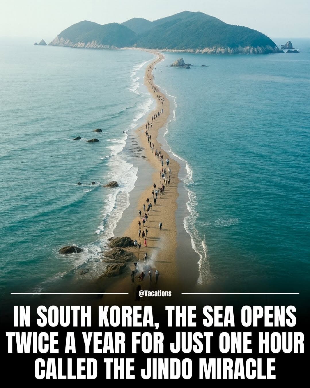 South Korea's Jindo Miracle Sea Road Walk