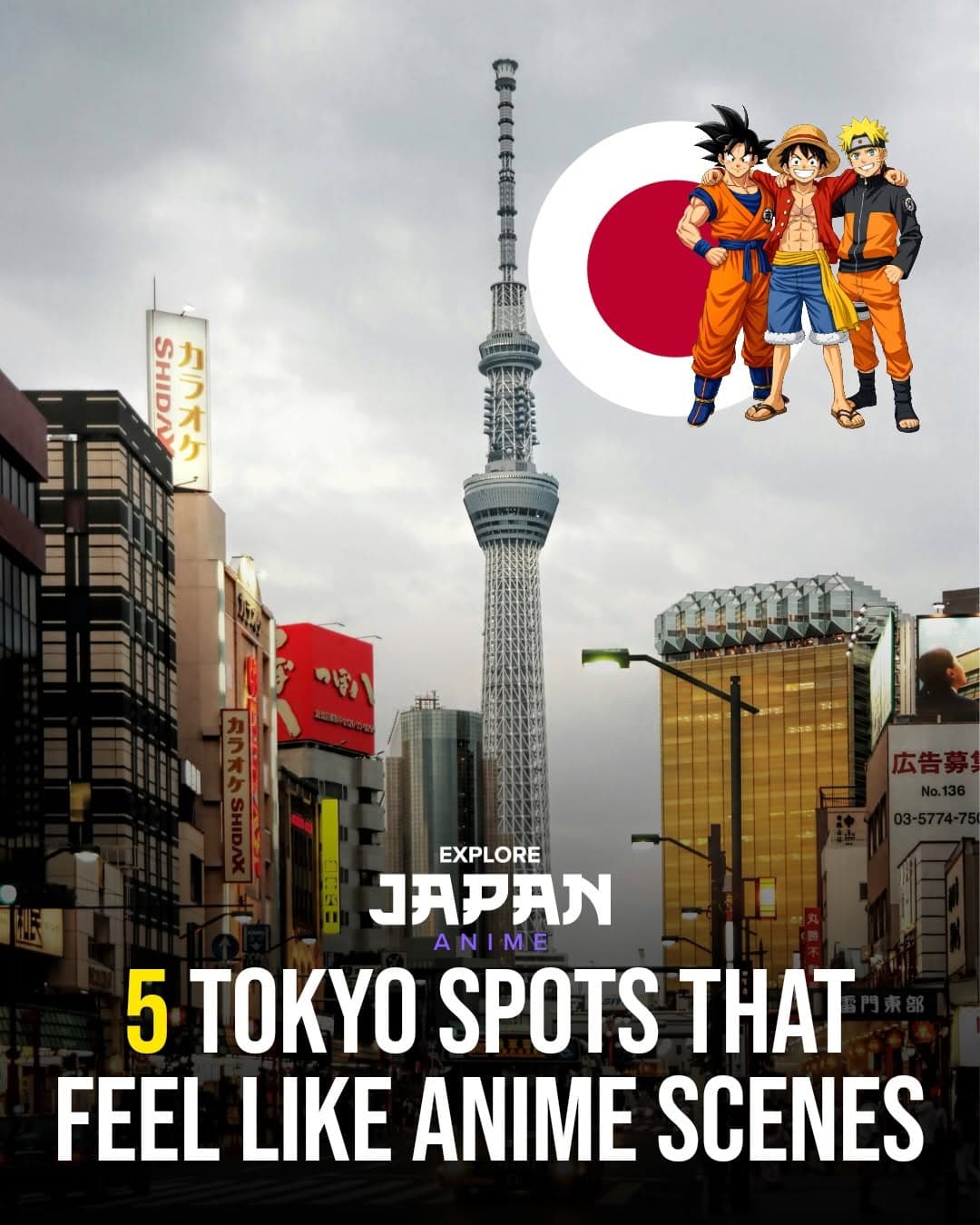 Tokyo's Anime-Inspired Landmarks and Neighborhoods
