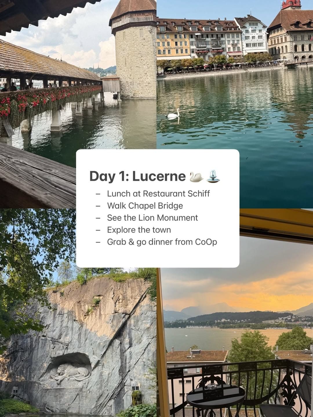 Switzerland Five Day Itinerary Highlights