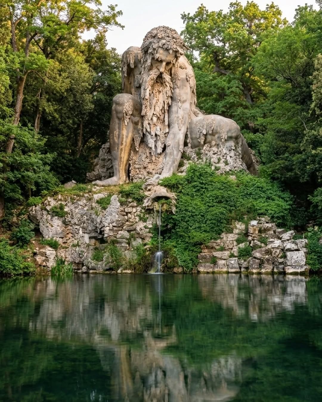 Villa Demidoff's Apennine Colossus Sculpture