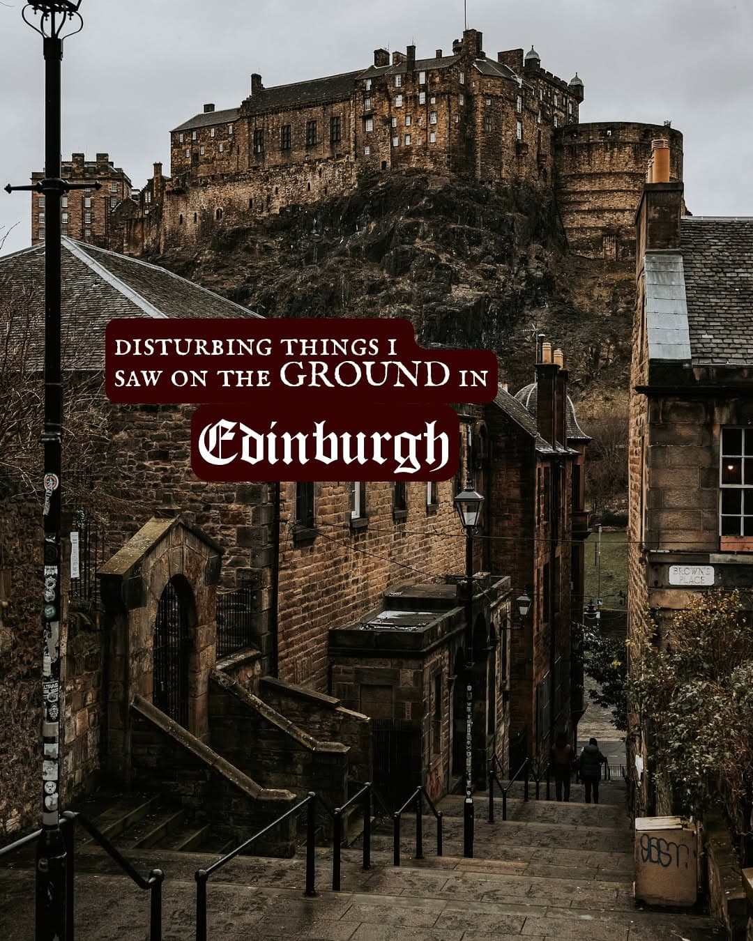 Edinburgh's Dark History Found In City Spots