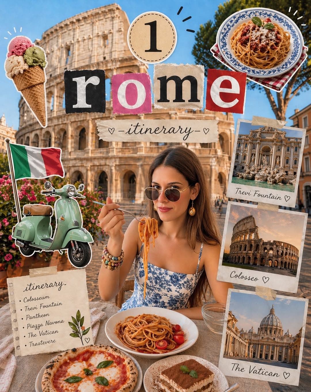 Rome's Famous Landmarks, Shops, and Eateries