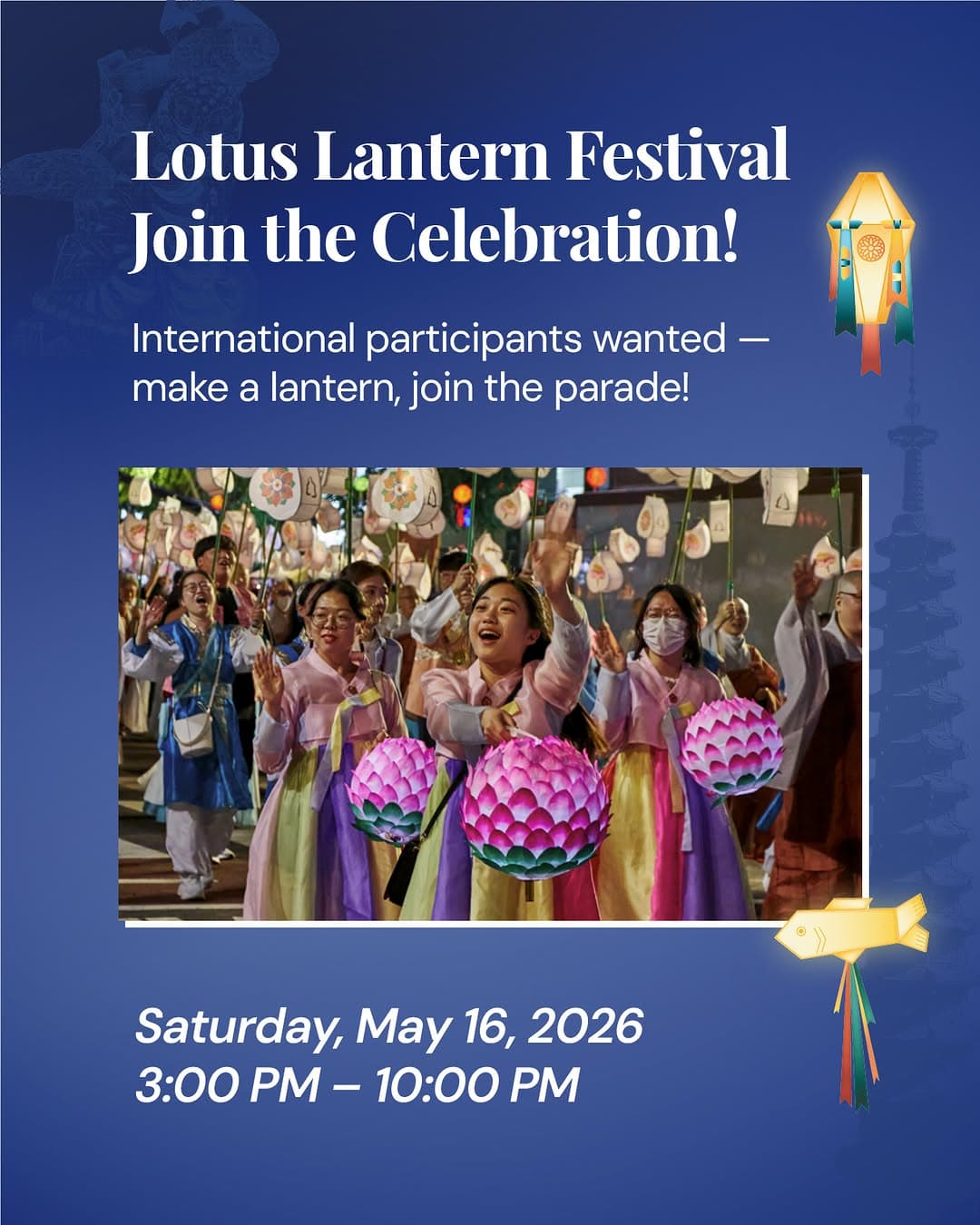 Lantern Festival Parade at Jongmyo Shrine