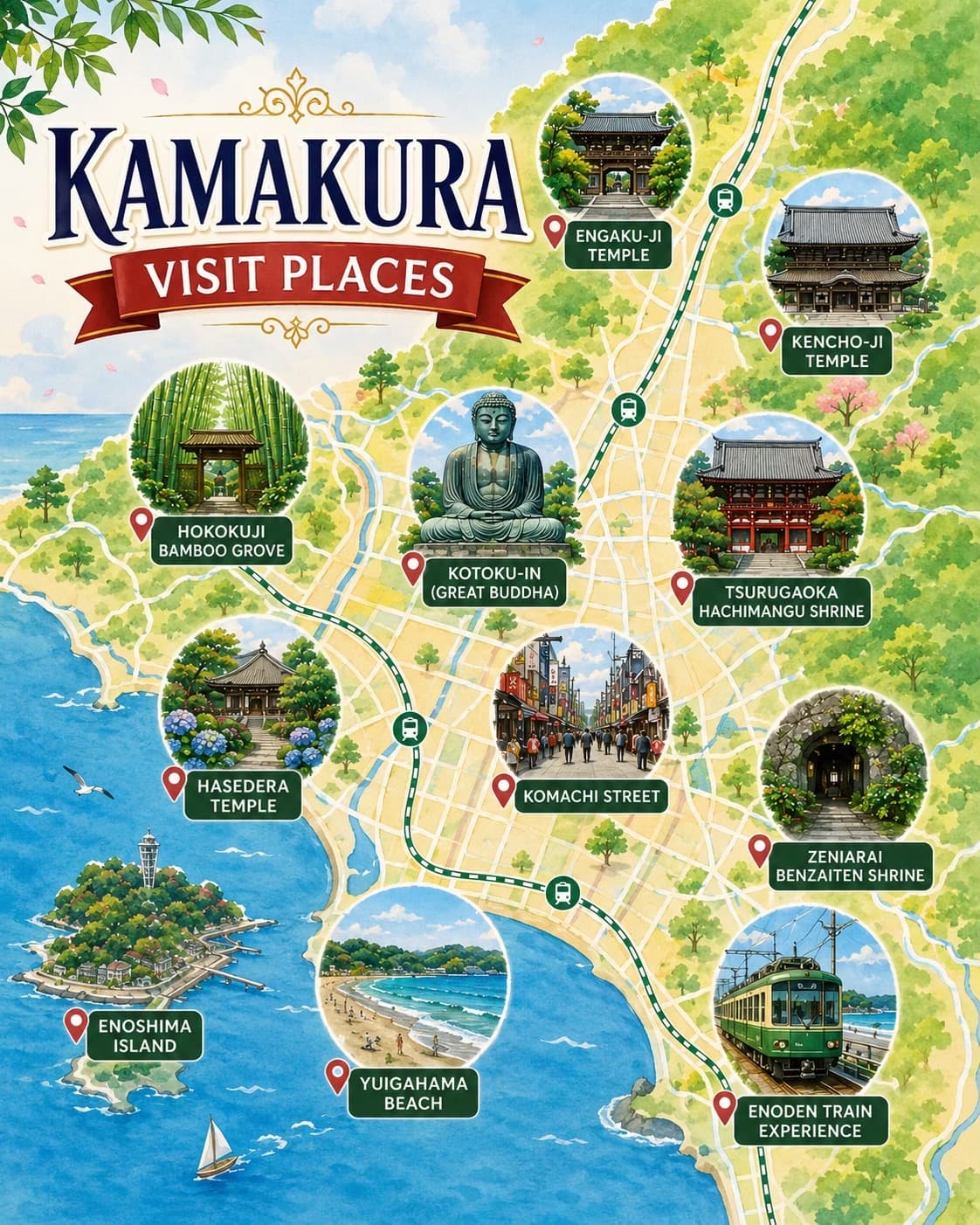 Explore Kamakura's Temples, Shrines, and Natural Wonders