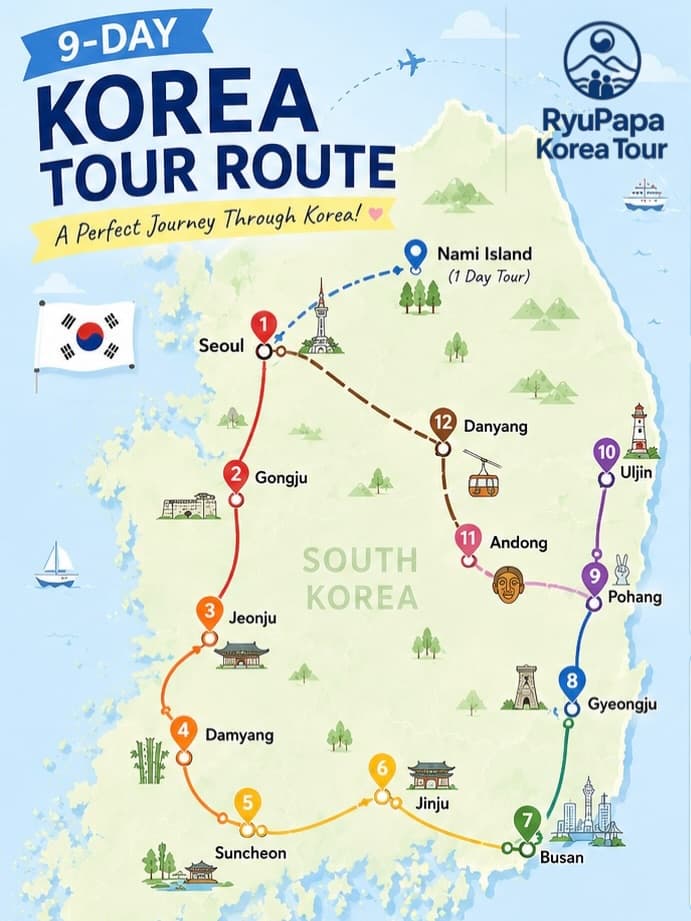 Korean Culture, Nature, and Coastal Views Tour