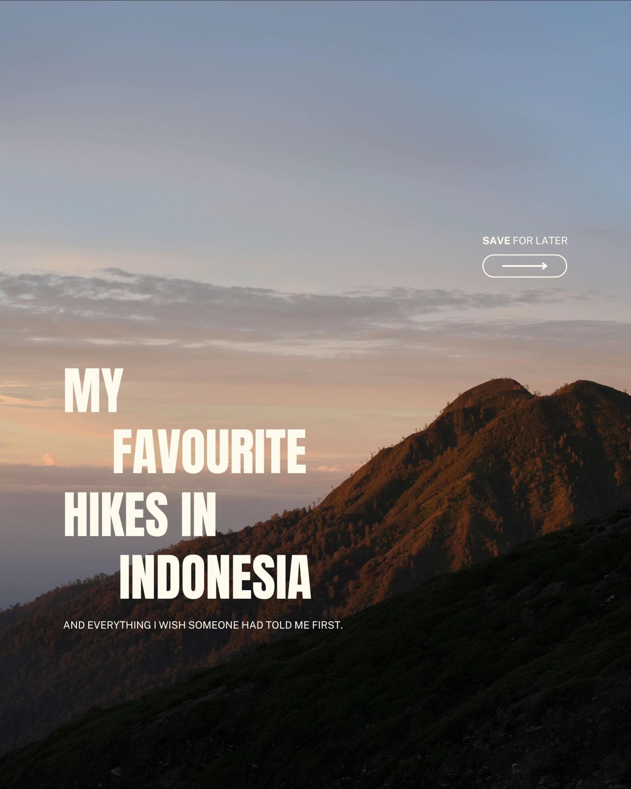 Indonesia's Top Four Natural Wonders