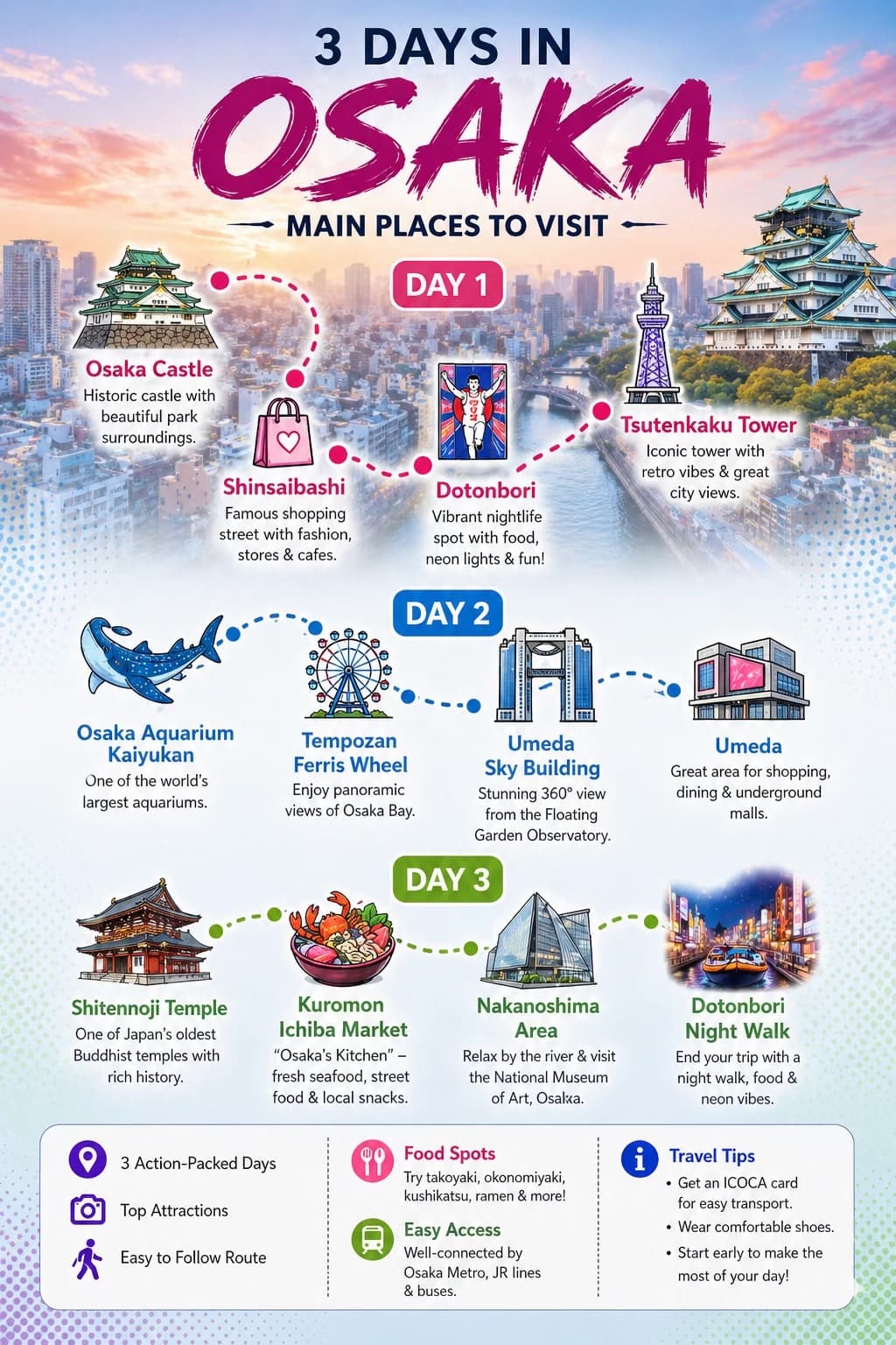 Top Attractions In Osaka
