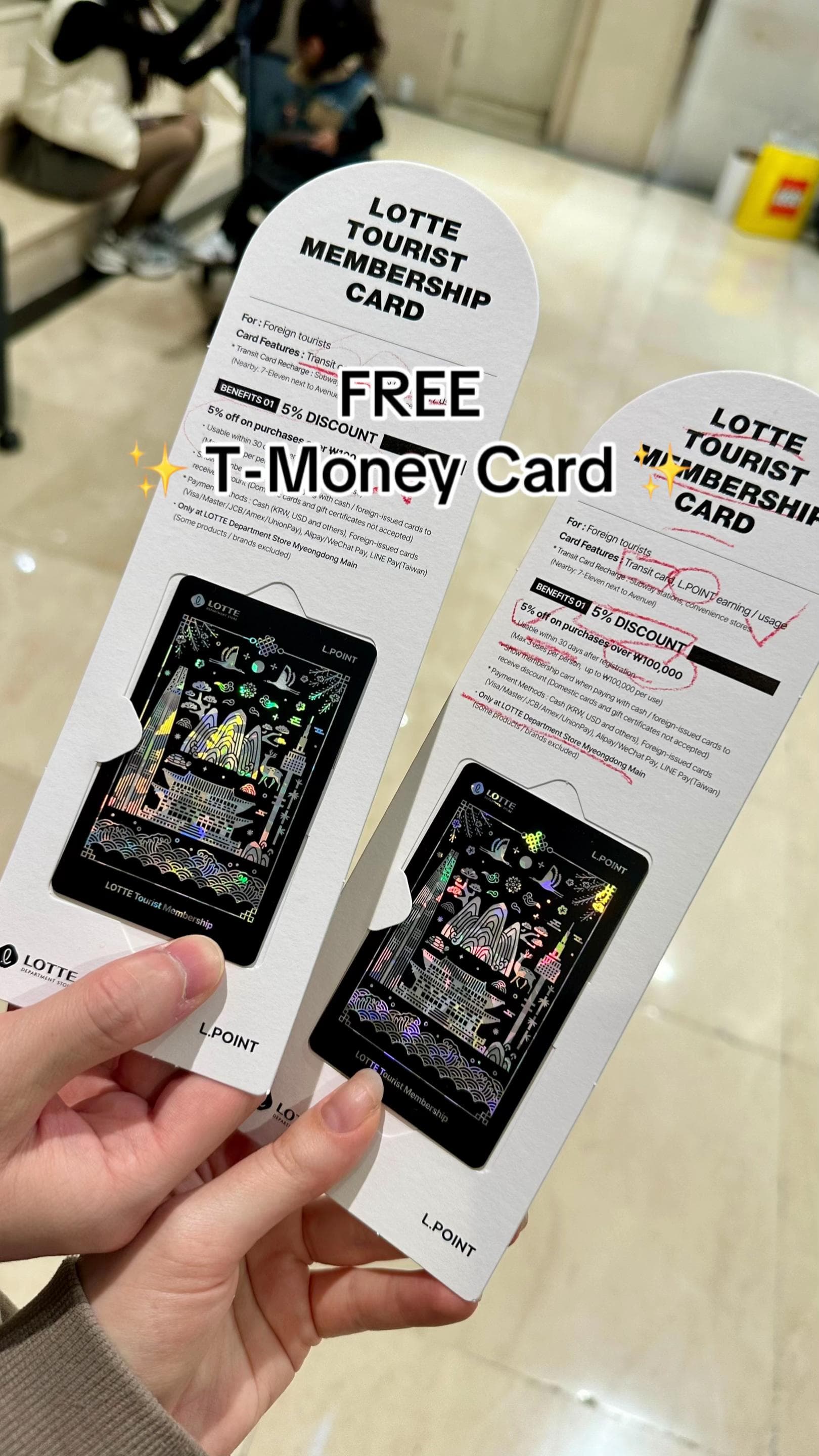 Lotte Department Store Tourist Membership Card