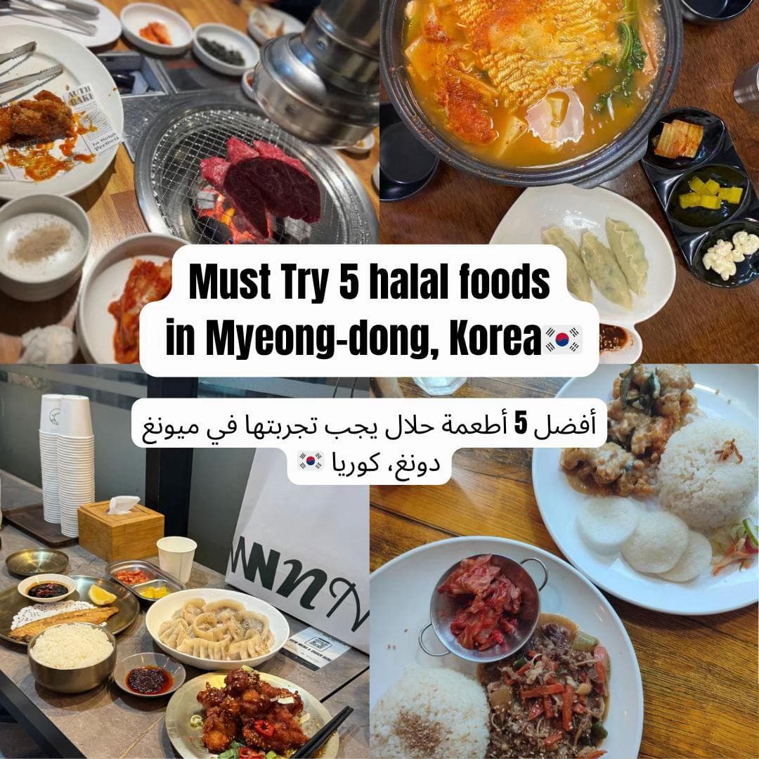 Five Halal Restaurants in Myeong-dong