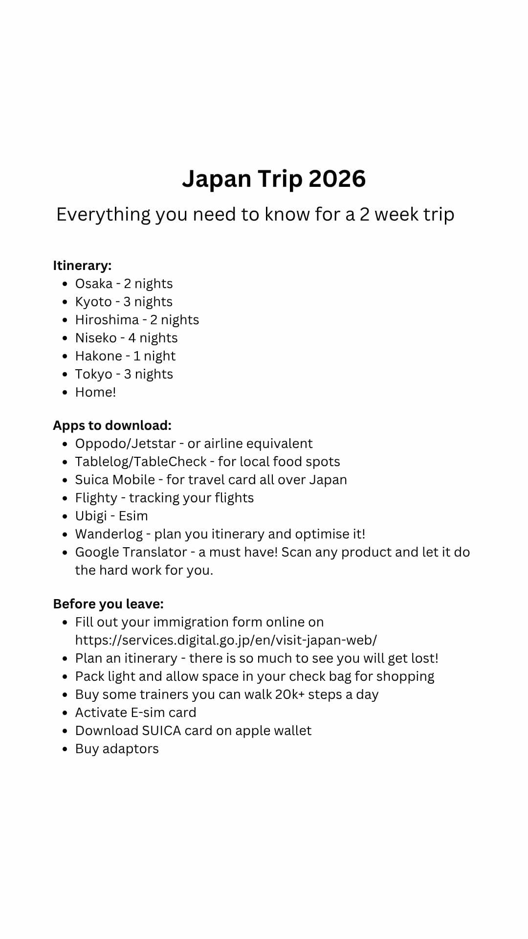 Kyoto and Osaka Attractions