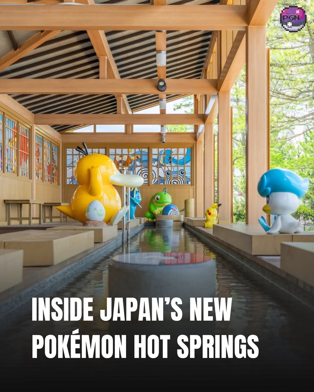 Wakura Onsen Features Pokémon Footbath Attraction