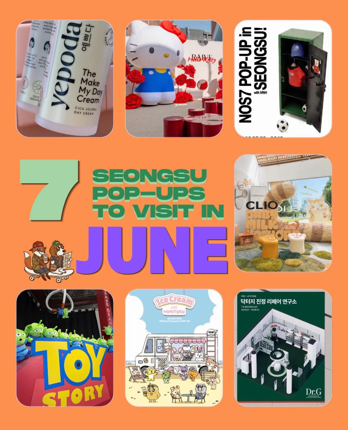 Seongsu Pop-Up Shops Featuring Brands And Characters