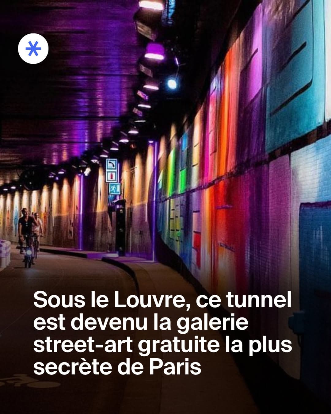 Artistic Tunnel Along Paris's River Seine