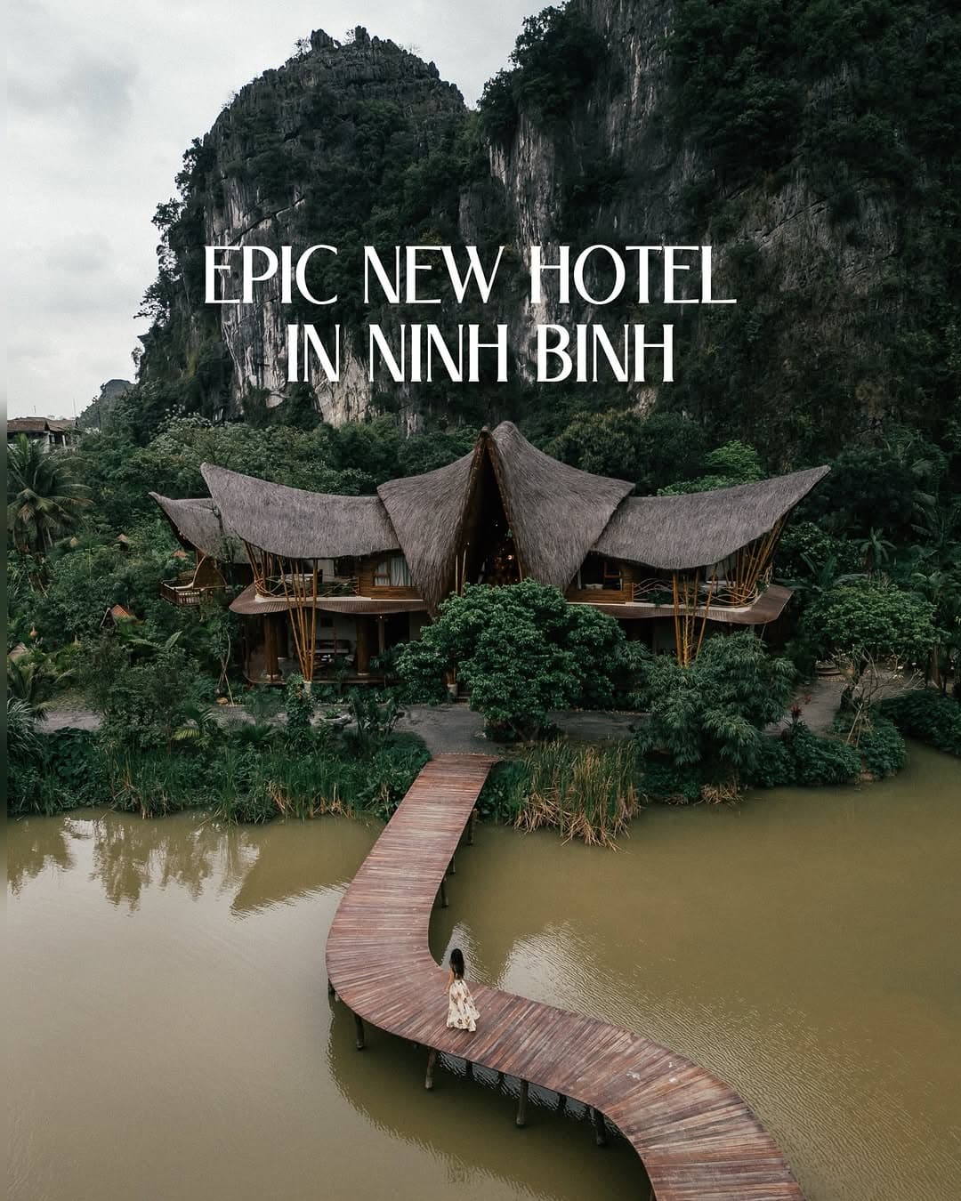 Ninh Binh's Epic Bamboo Villas & Limestone Peaks