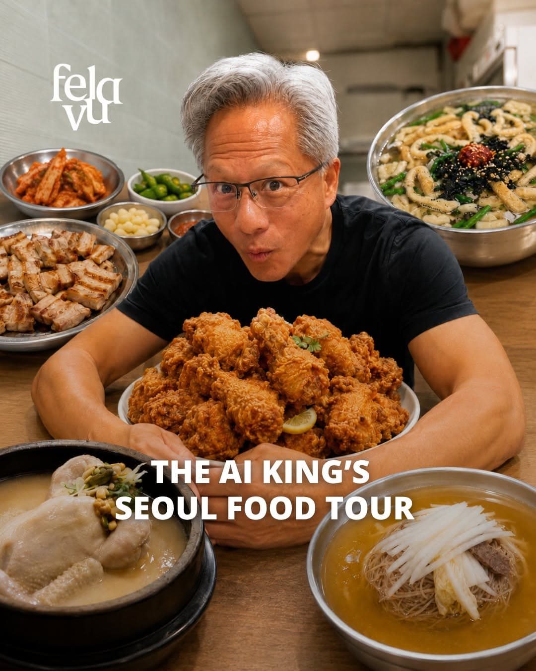Jensen Huang's Seoul Food Tour Highlights Local Eateries