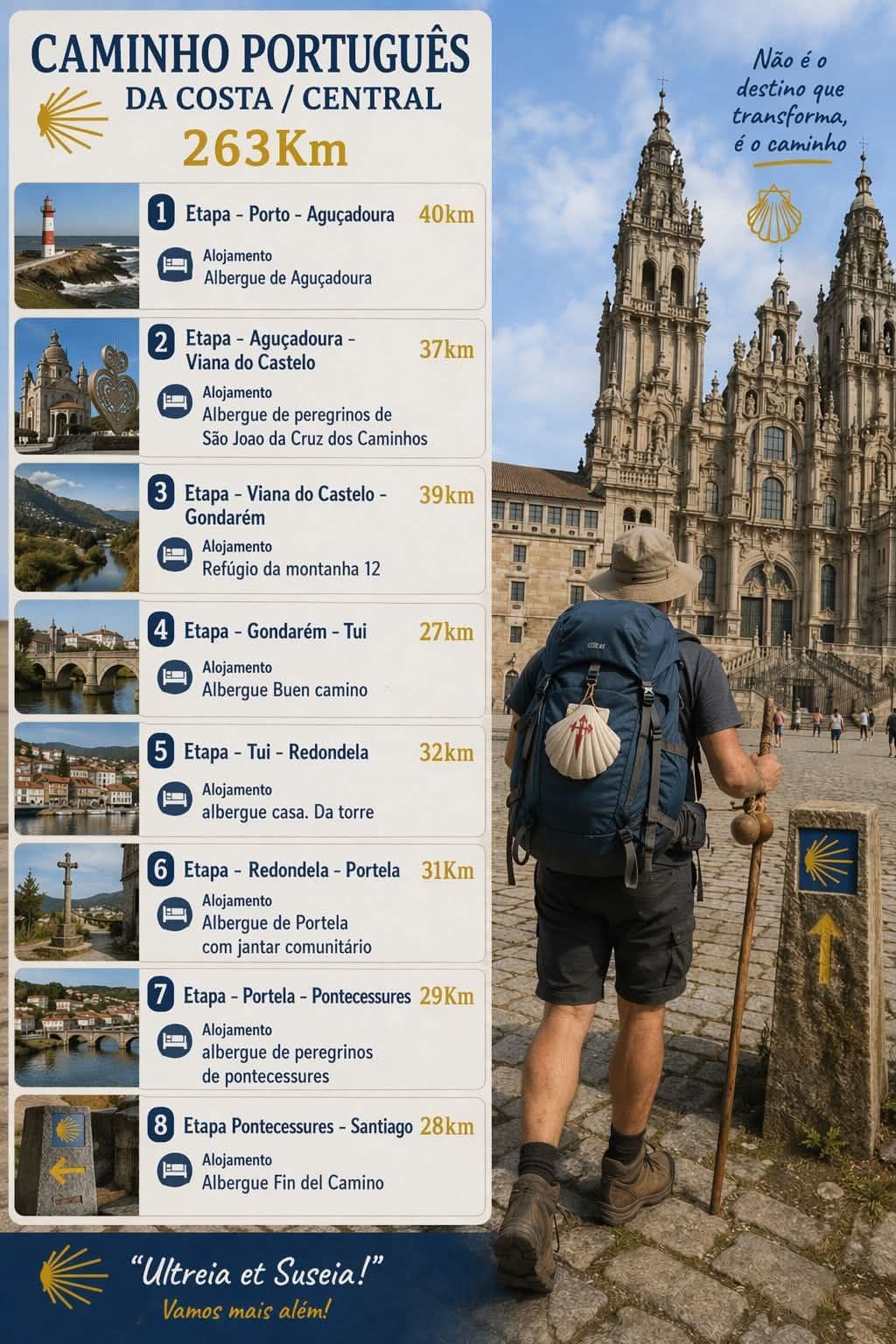 Portuguese Camino Routes And Coastal Highlights