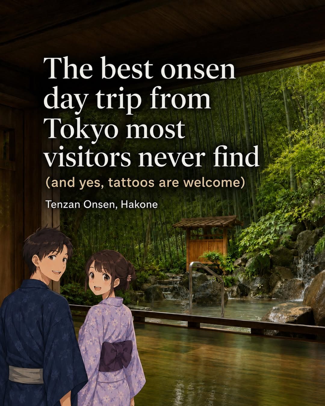 Tenzan Onsen: Tattoo-Friendly Day Trip from Shinjuku