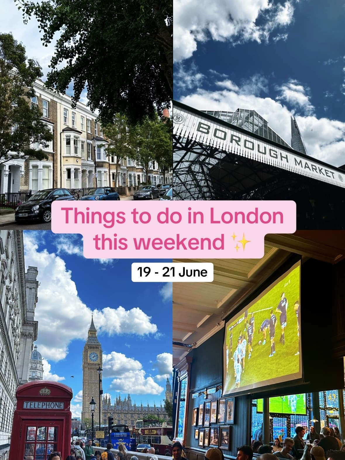 London's Best Weekend Activities