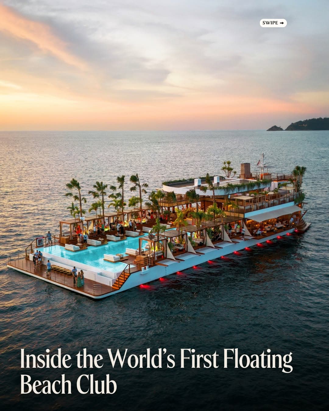 Floating Beach Club and Docking Service