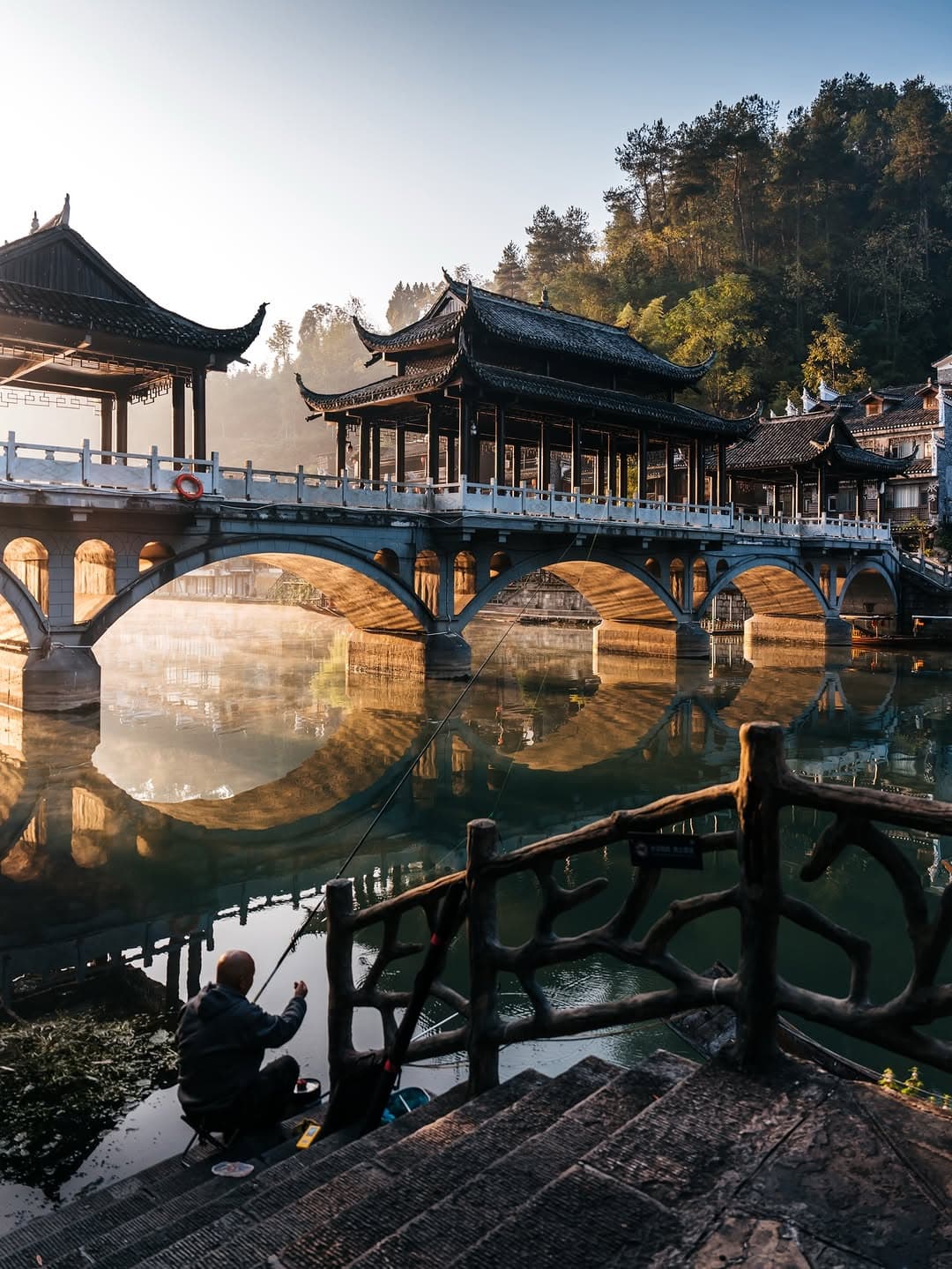 Fenghuang County: Sunrise Over Tuojiang River