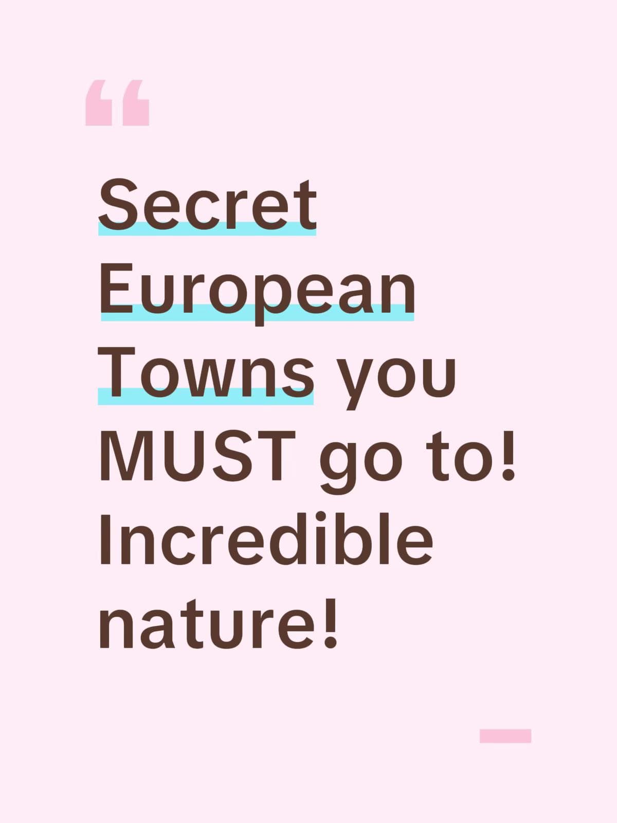 Picturesque European Villages And Walls