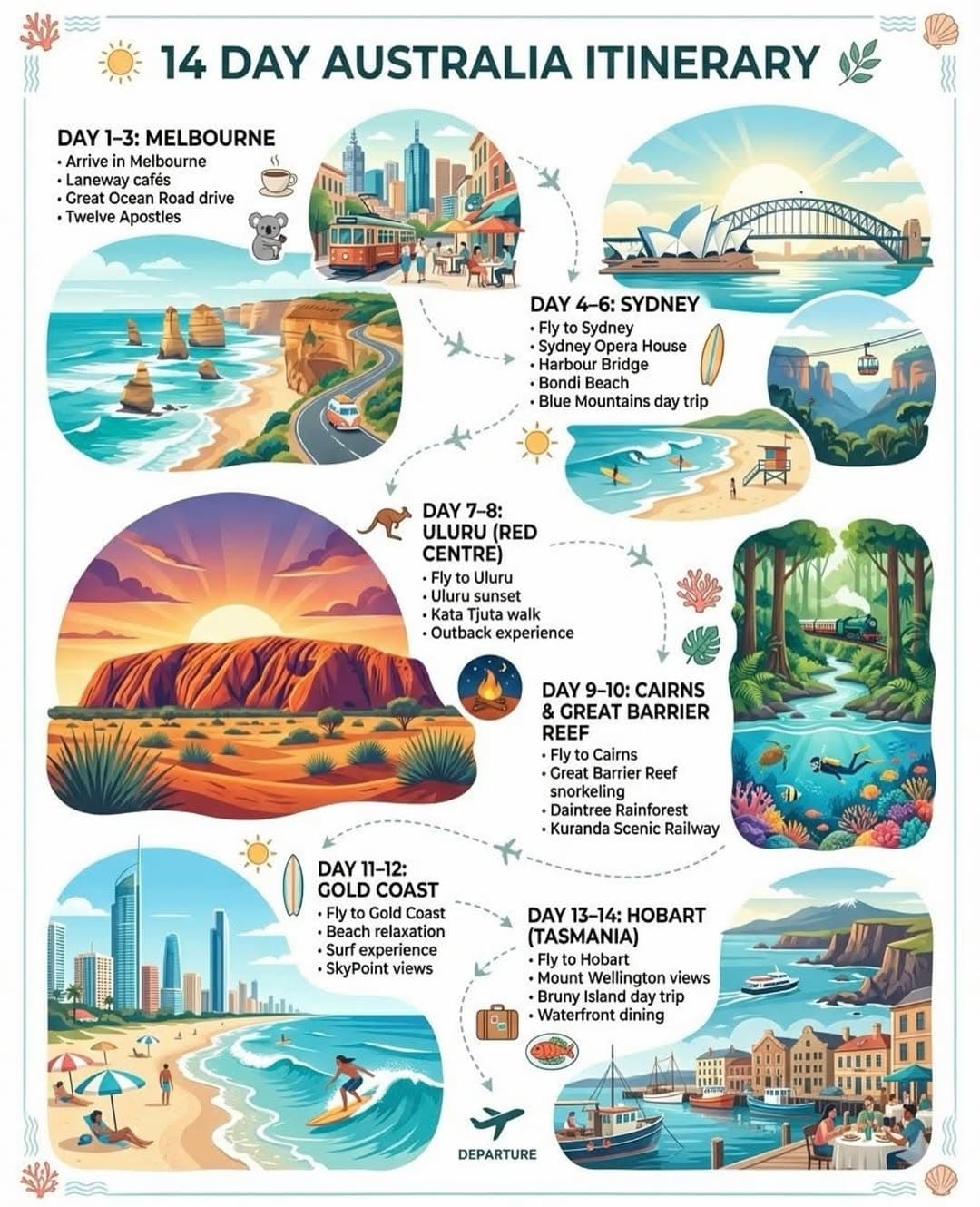 Must-Visit Australian Adventures From Uluru to the Reef