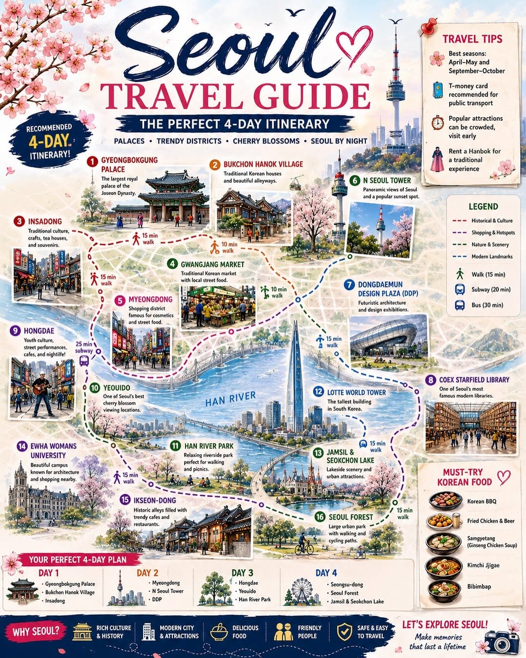Explore Seoul: Culture, Cuisine, and City Views