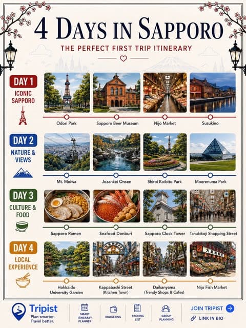 Twenty-Five Tokyo and Sapporo Attractions