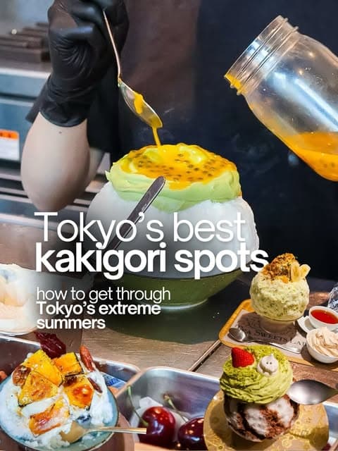 Tokyo's Top Spots for Cooling Kakigori