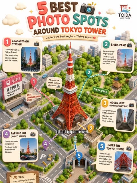 Best Tokyo Tower Photo Spots For Instagram