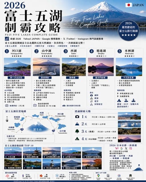 Fuji Five Lakes Region Guide: Activities and Attractions