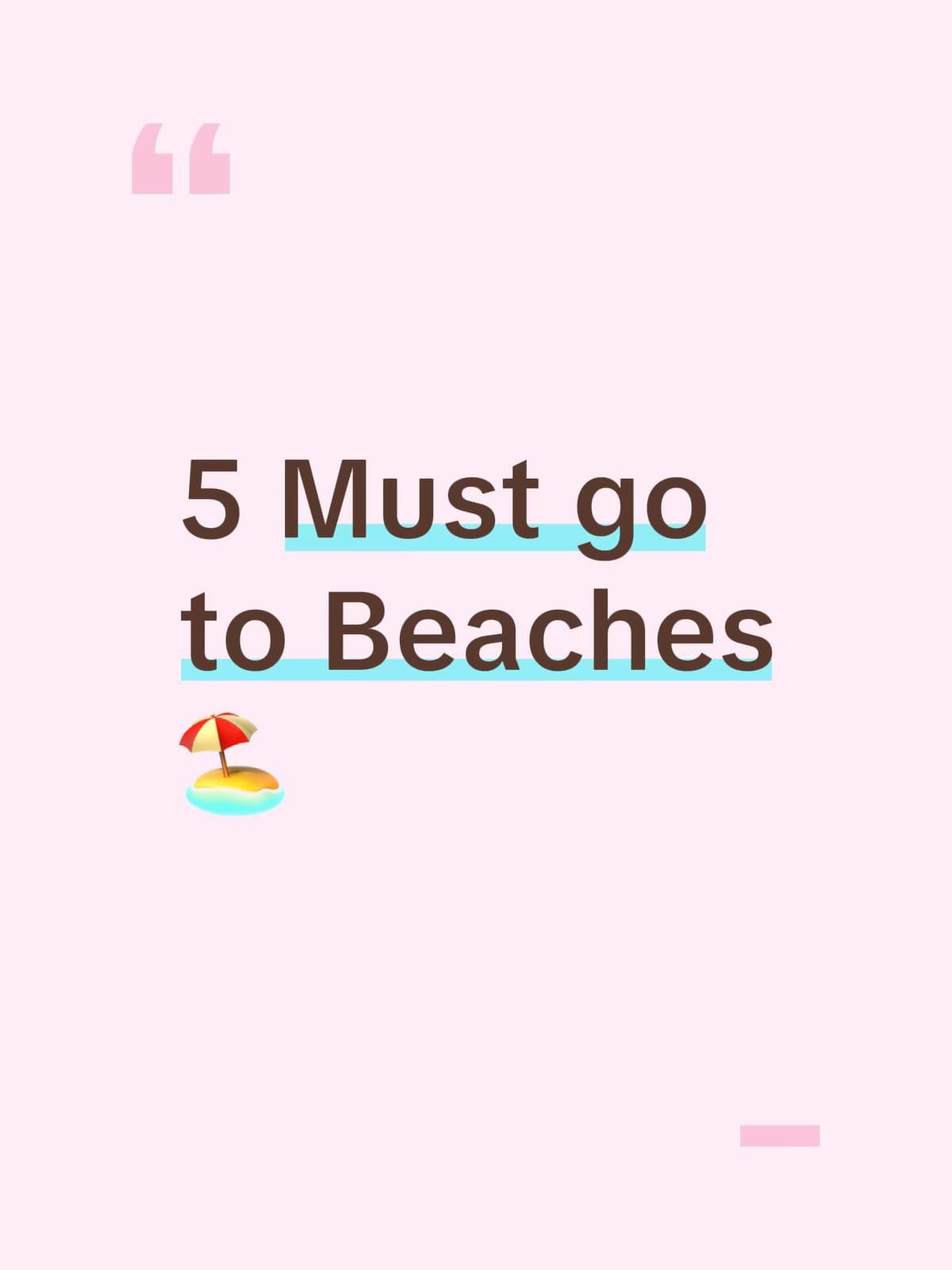 Beaches Perfect For Sun, Stars, and Relaxation