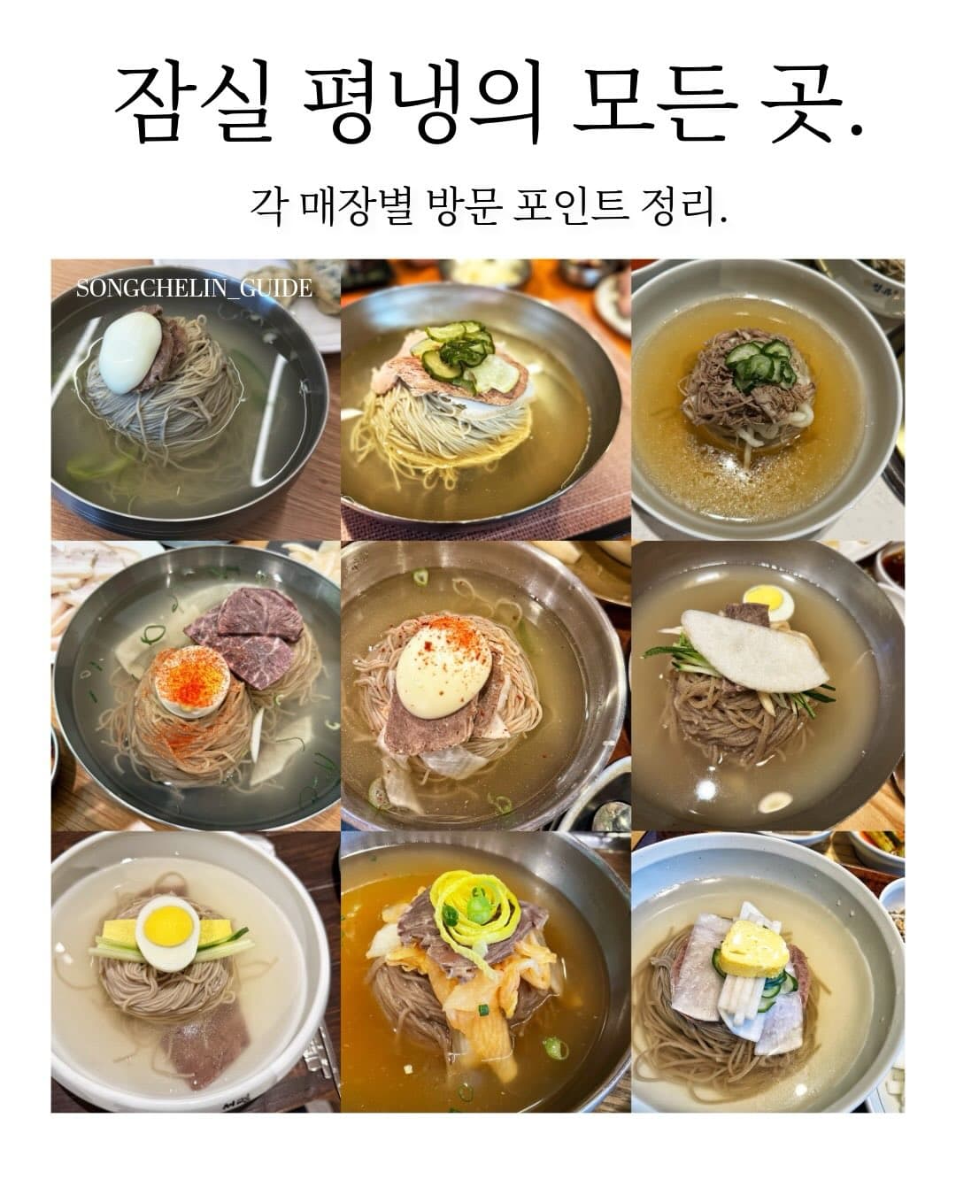 Jamsil And Songpa's Top Pyongyang Naengmyeon Restaurants