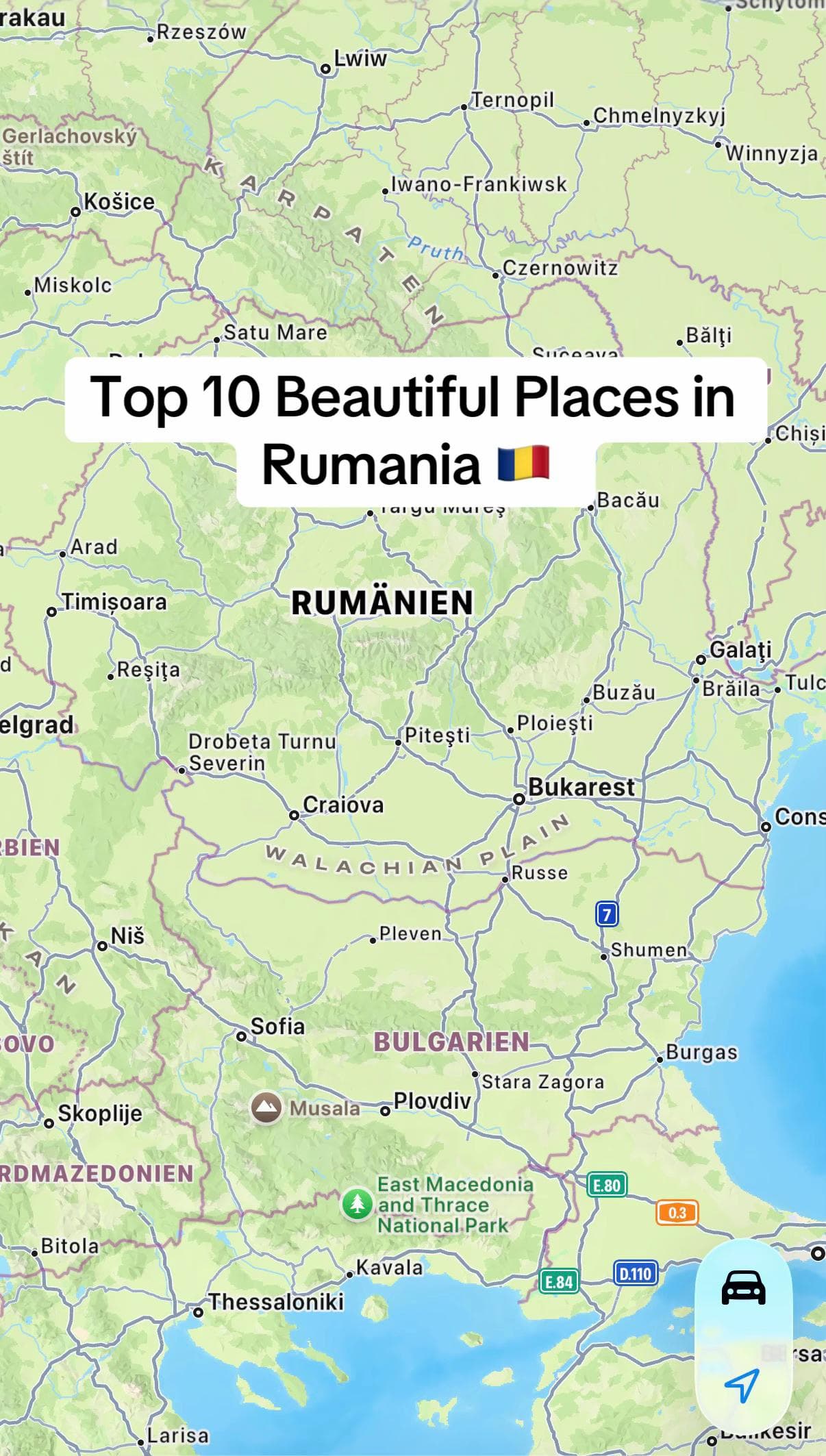 Romanian Castles, Mountains, and Caves