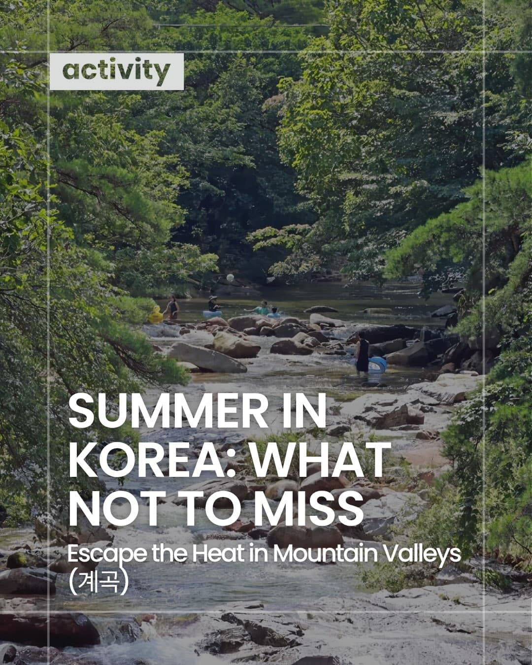 Korean Mountain Valleys For Summer Water Adventures
