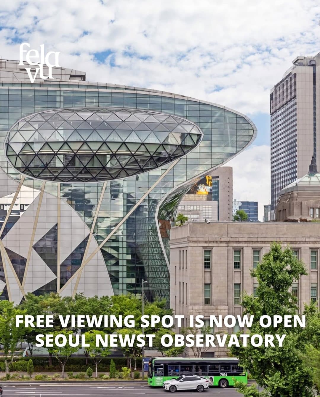 Seoul City Hall Sky Observatory Offers Palace Views