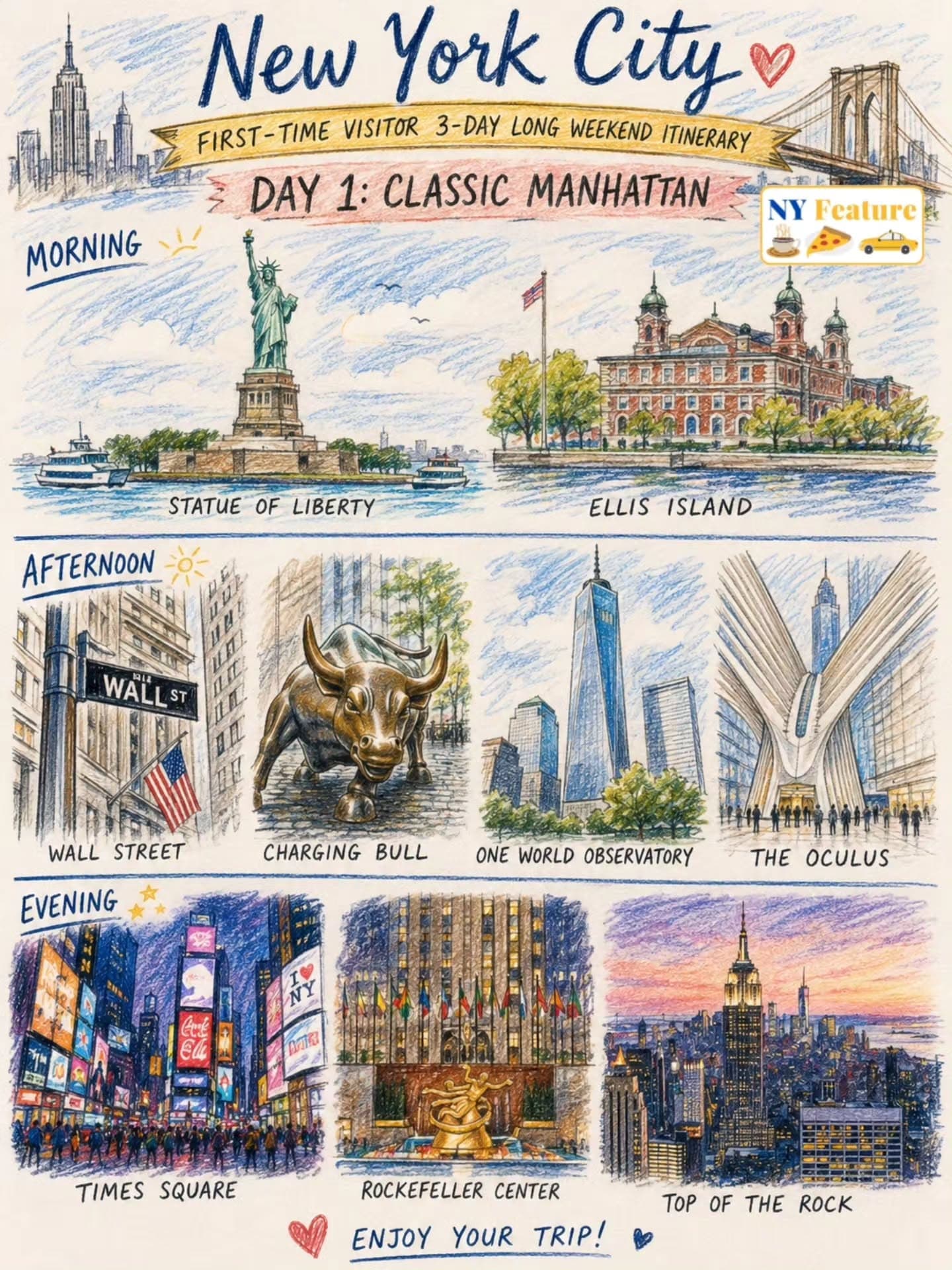 Iconic New York City Landmarks And Attractions