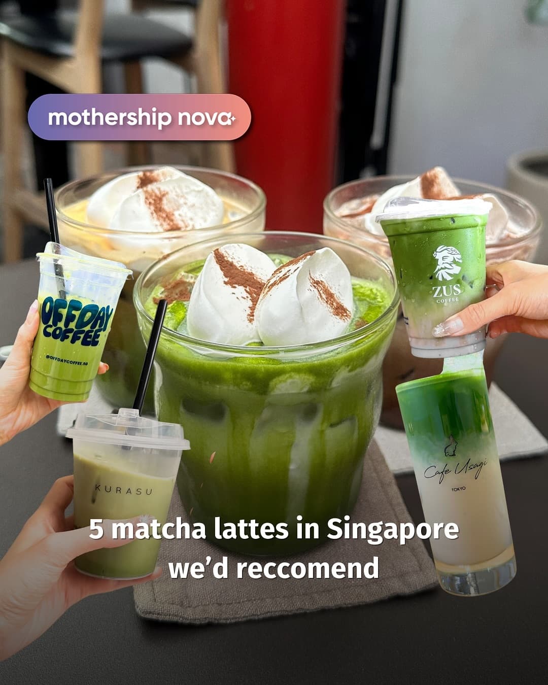 Five Cafes Featuring Matcha Lattes