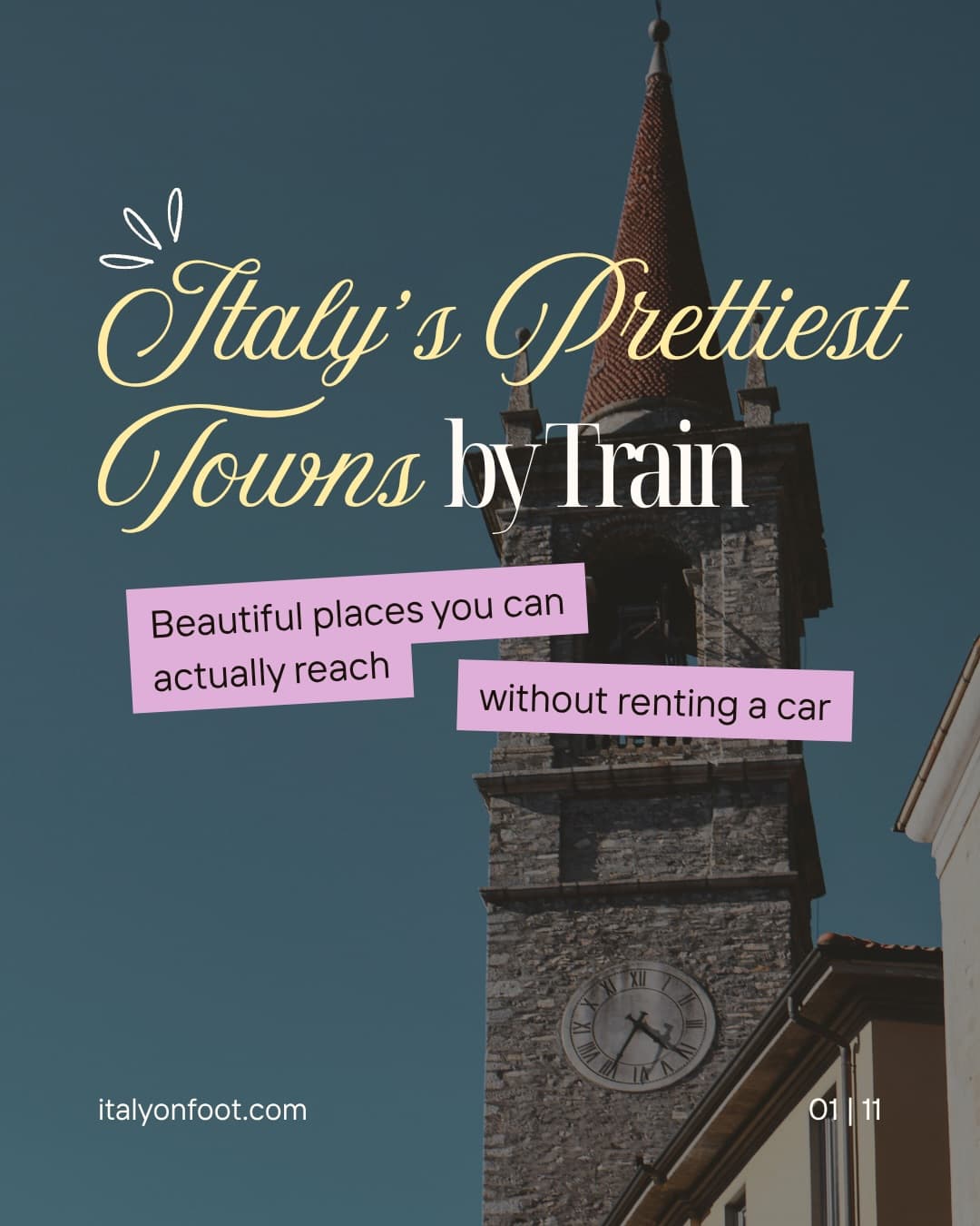 Charming Italian Towns Accessible by Train