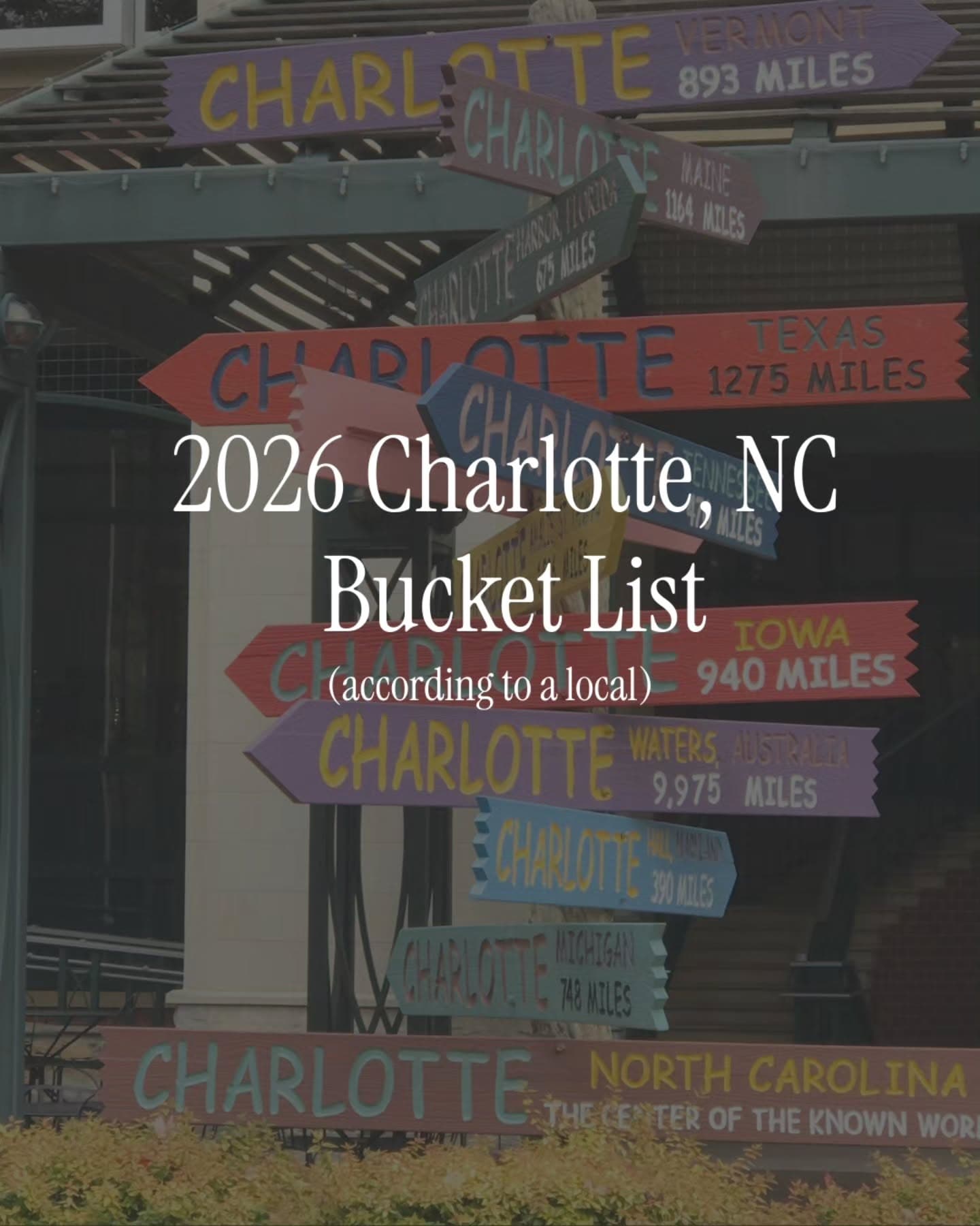 Charlotte Bucket List: Restaurants, Coffee, and Activities