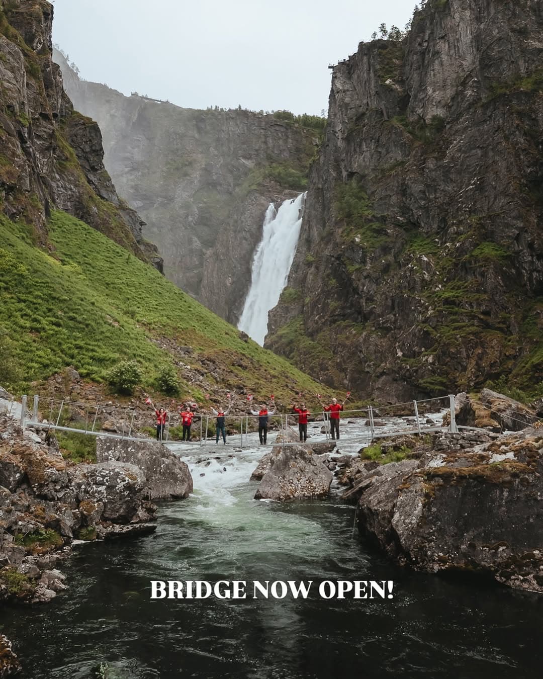 New Bridge Opens at Vøringsfossen Waterfall