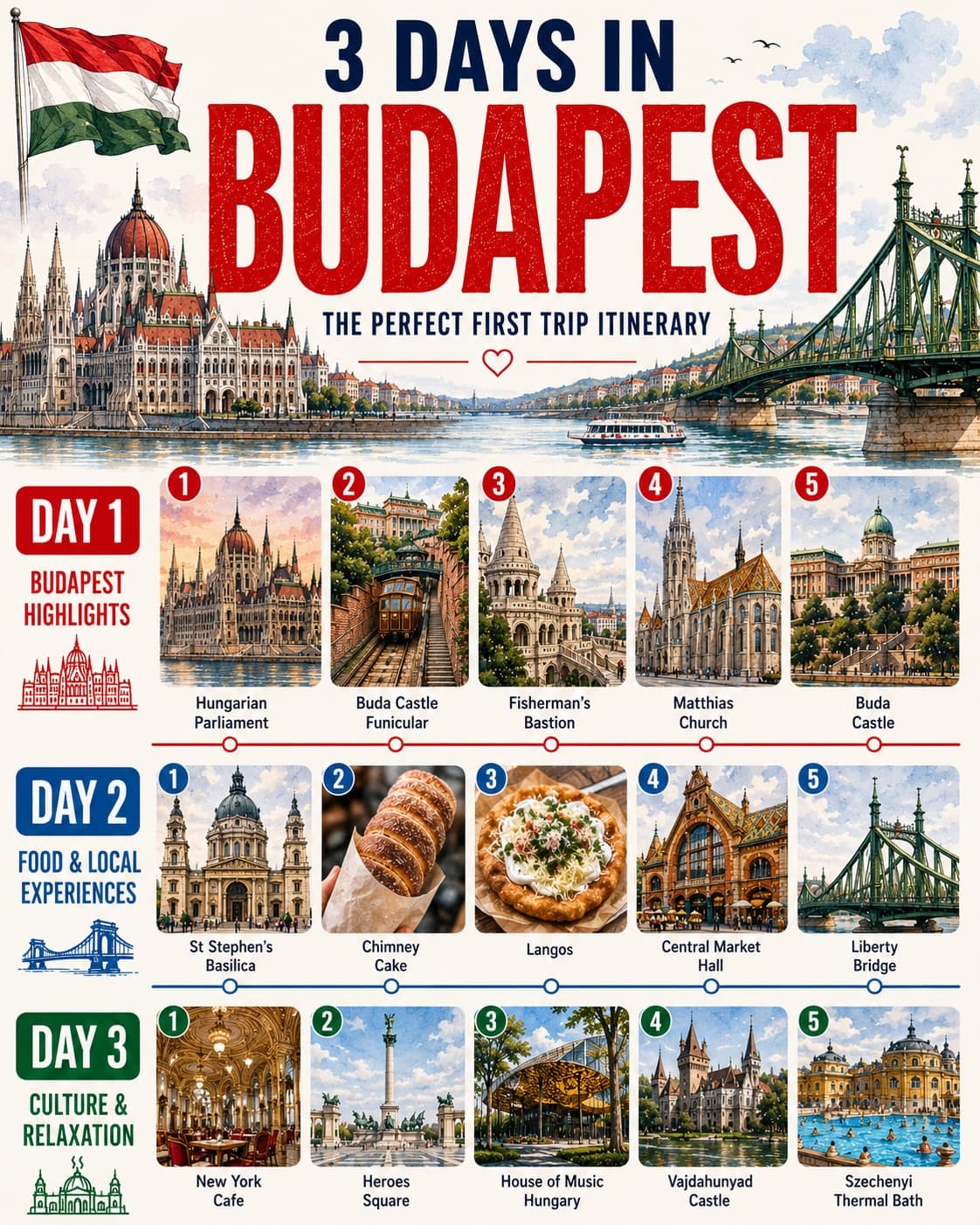 Budapest Itinerary: Top Attractions and Local Eats