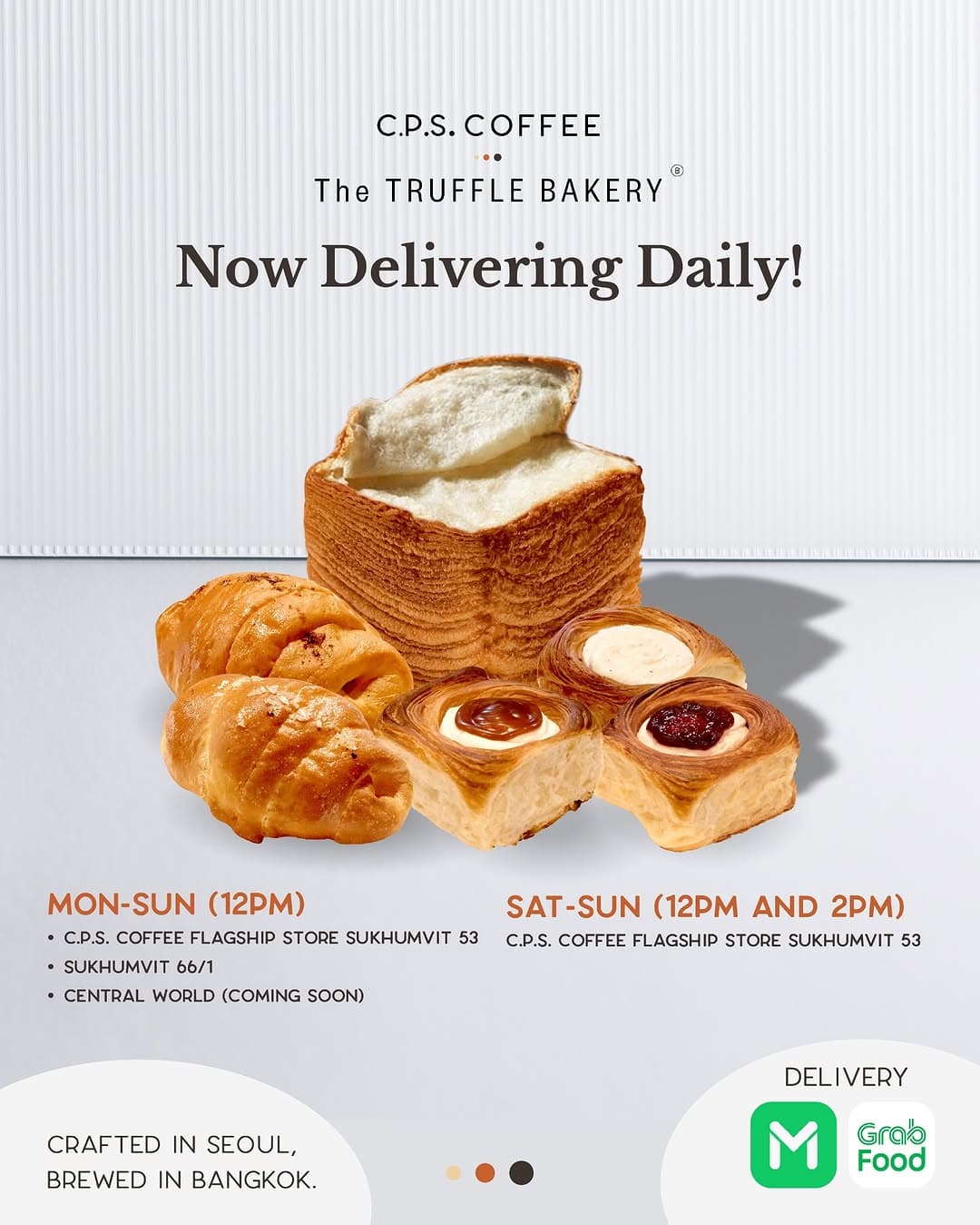 CPS Coffee & Truffle Bakery Daily Bangkok Delivery