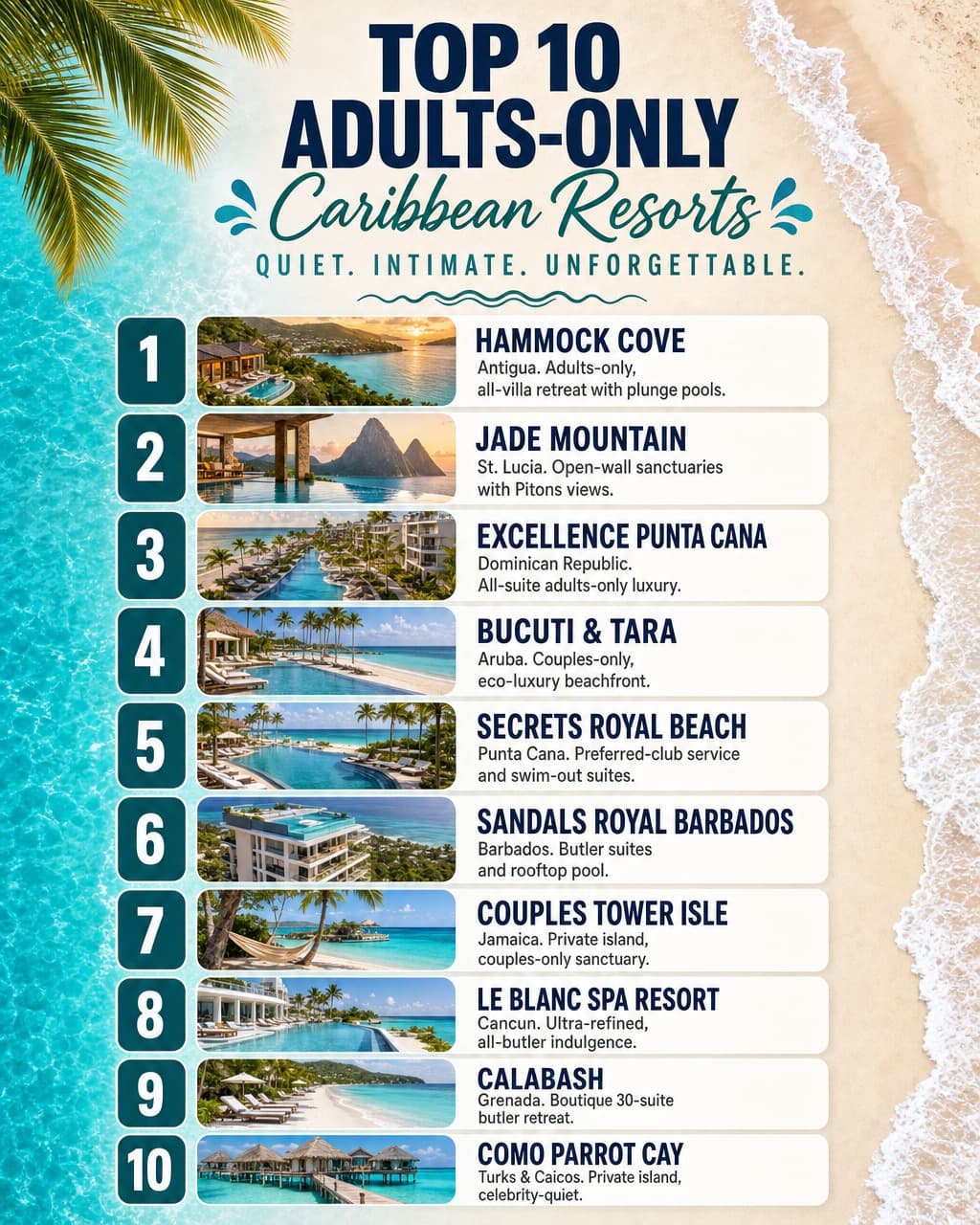 Top Adults-Only Resorts For A Kid-Free Caribbean Escape