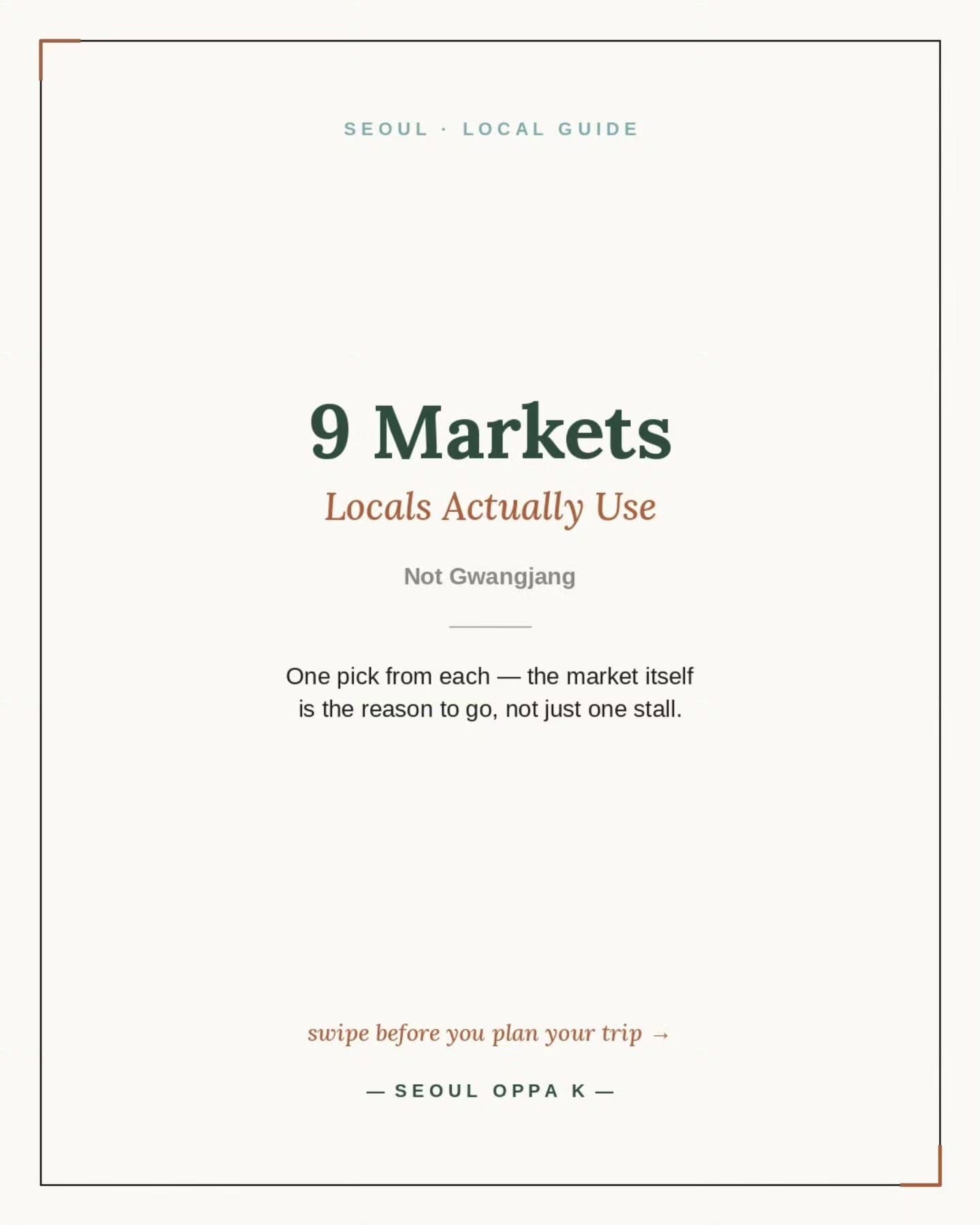 Nine Seoul Markets Worth Visiting